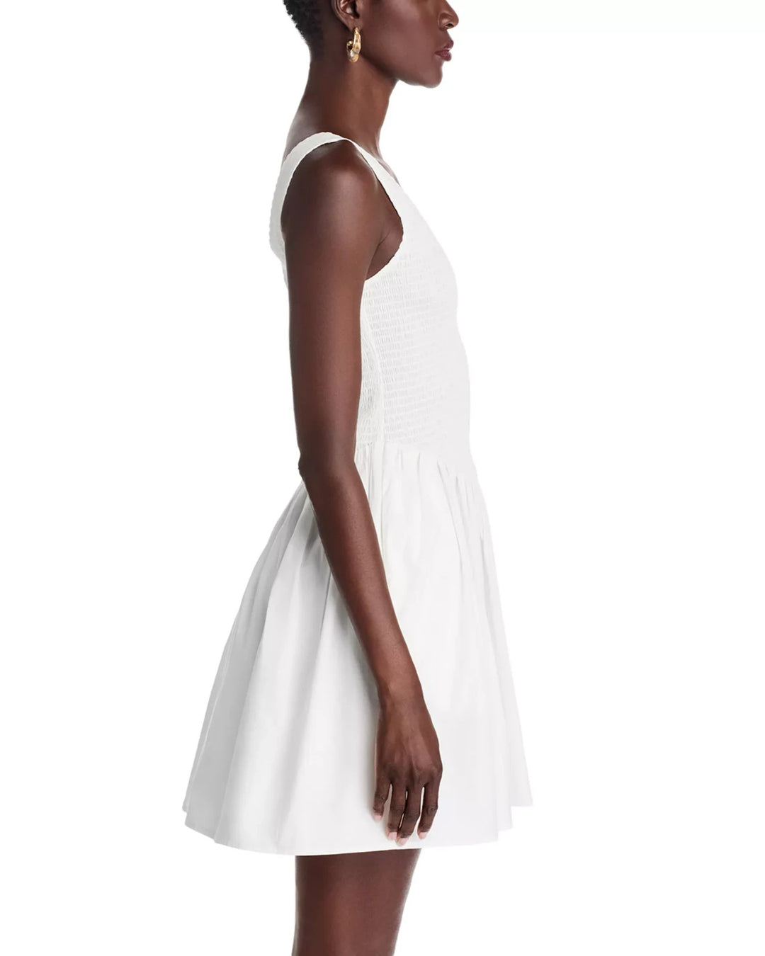 WAYF Dana Smocked Mini Dress MSRP $88