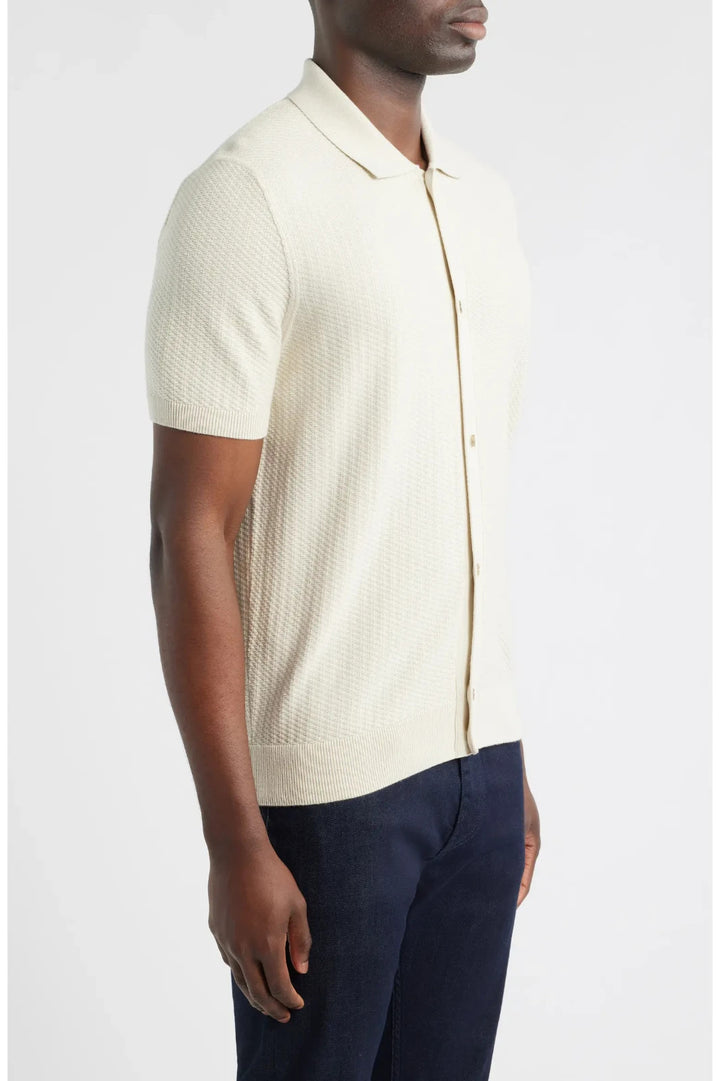 BOSS Iseppo Textured Short Sleeve Sweater