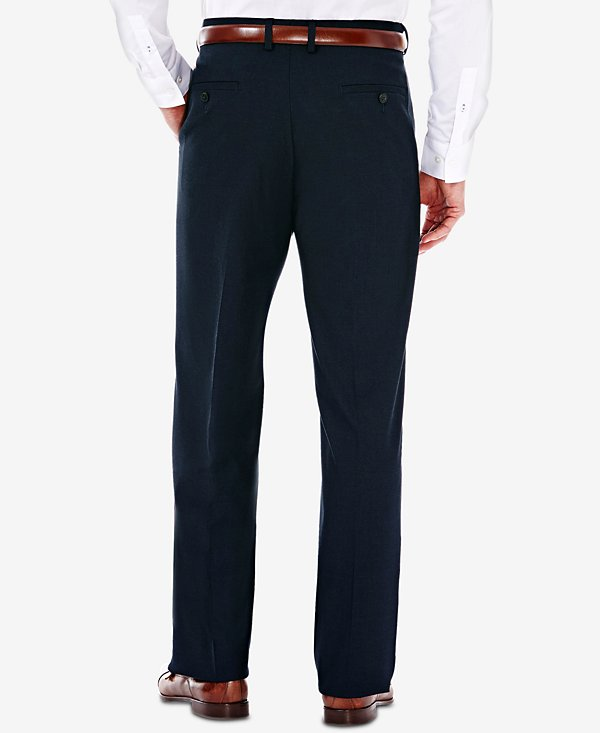 Haggar JMH Men Premium Stretch Classic Fit Flat Front Suit Pant MSRP $100