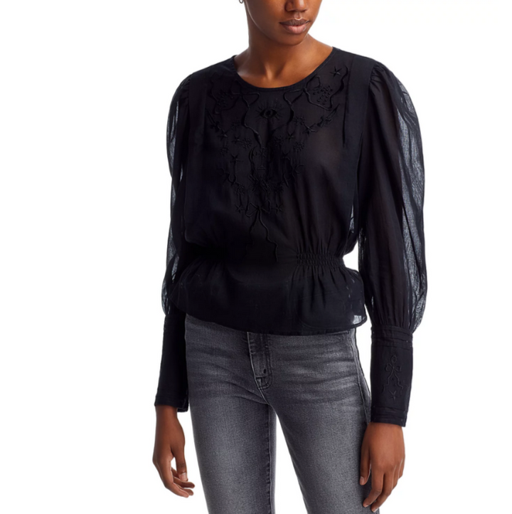 MOTHER The Straight Lace Top MSRP $245