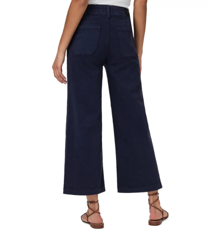 PAIGE Brooklyn High Rise Cropped Wide Leg Pants MSRP $249