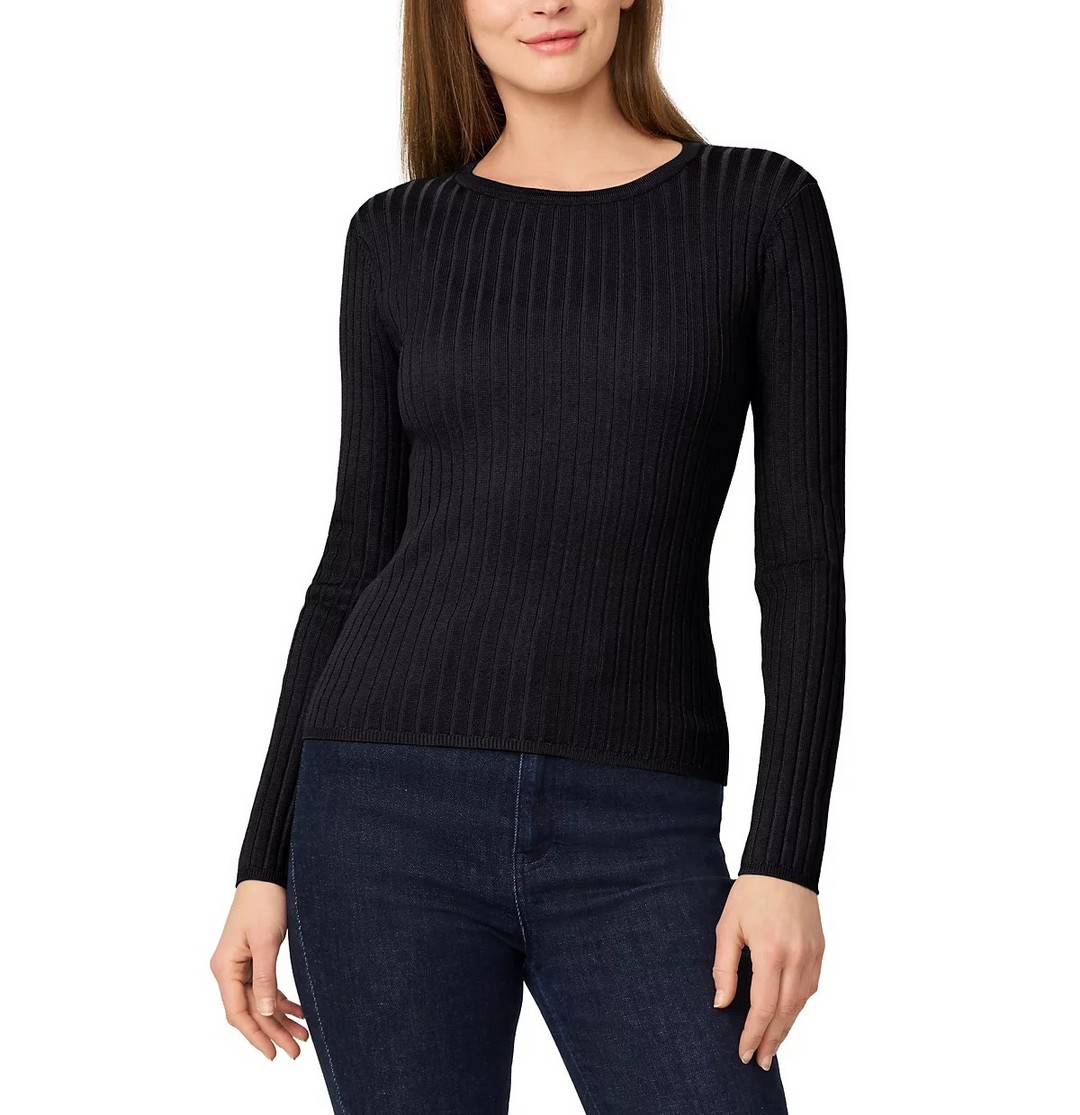 Melissa Paige Women's Ribbed Scoop-Neck Sweater MSRP $46.50
