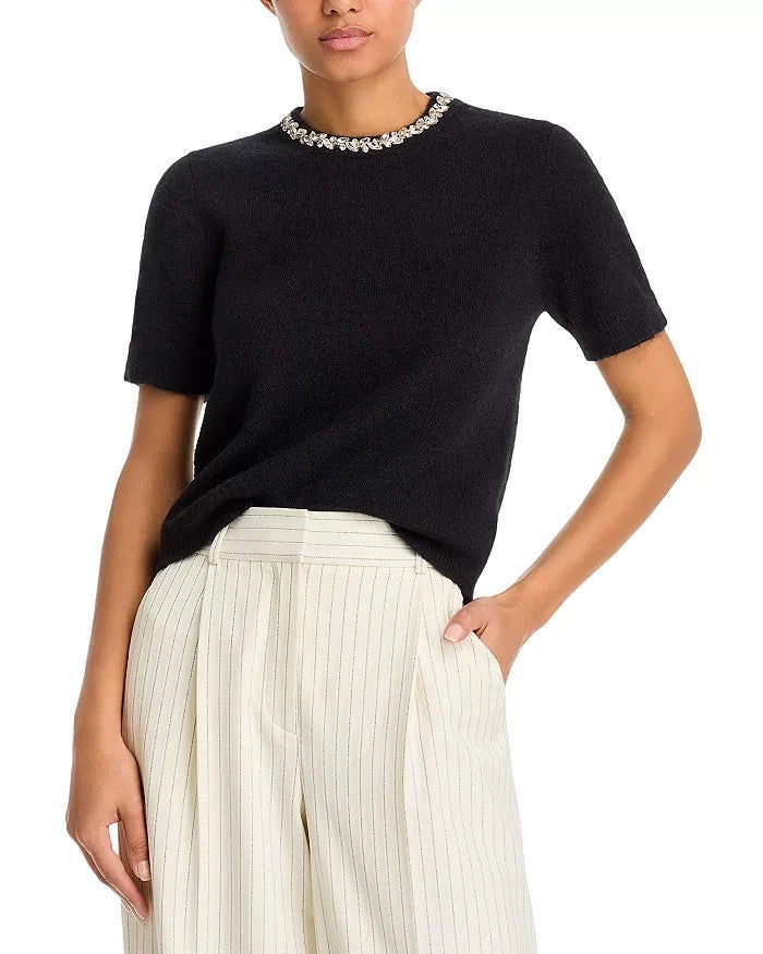 Velvet by Graham & Spencer Layton Rhinestone Top MSRP $219