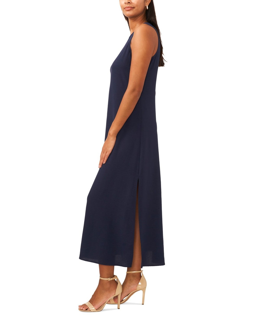 MSK Round-Neck Sleeveless Side-Slit Maxi Dress MSRP $59 DGFOutlet MSK Round-Neck Sleeveless Side-Slit Maxi Dress MSRP $59 DGFOutlet