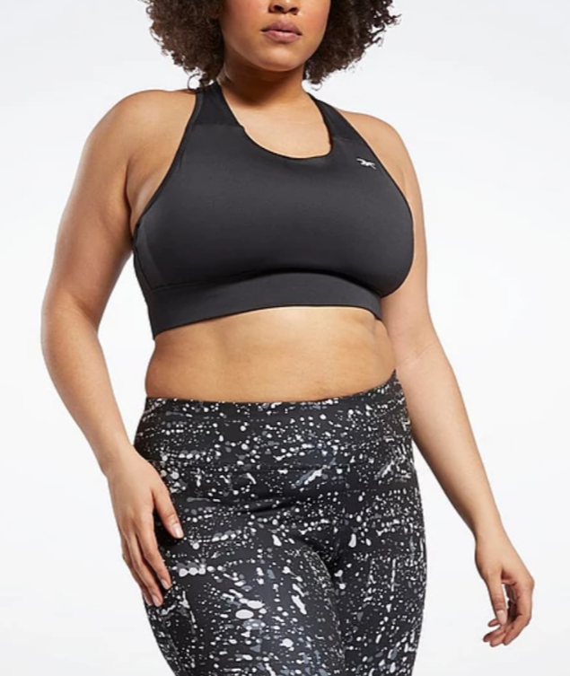 Reebok Plus Size Running Essentials High Impact Sports Bra MSRP $35