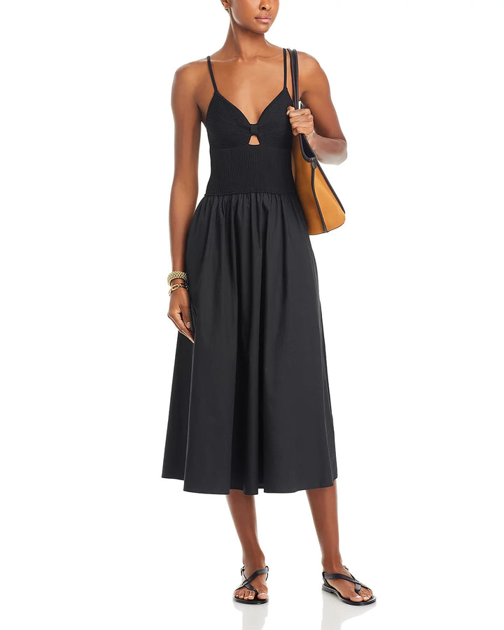 Lucy Paris Barcelona Cutout Midi Dress MSRP $118