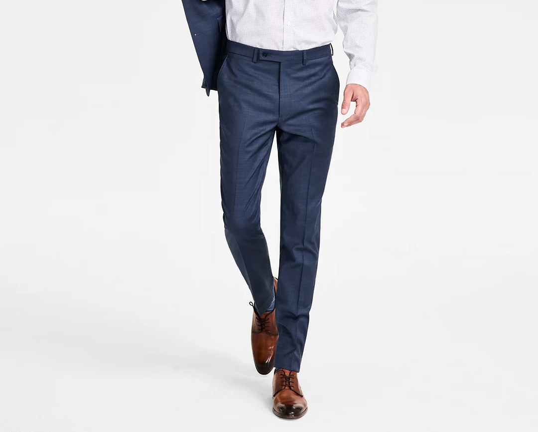 Calvin Klein Men's Skinny-Fit Wool Blend Suit Pants MSRP $200