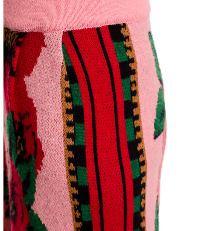FARM Rio Flower Tapestry Sweater Pants MSRP $210