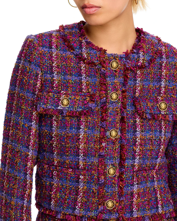 AQUA Tweed Cropped Jacket MSRP $128