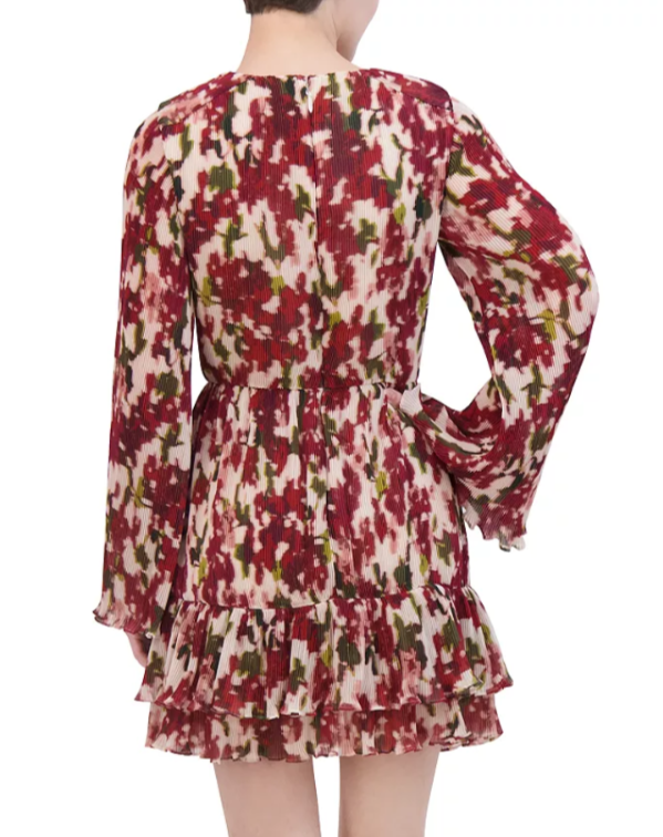 BCBGMAXAZRIA Long Sleeve Mini Dress MSRP $298