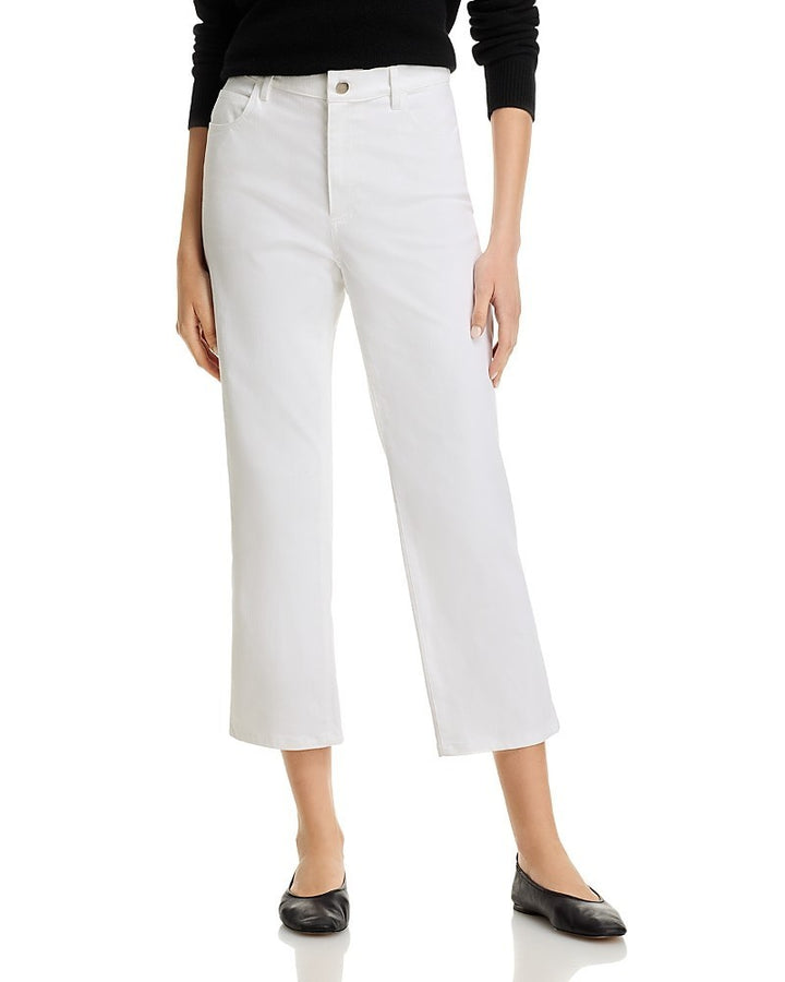 Eileen Fisher Cropped Stretch Cotton Denim Jeans MSRP $188
