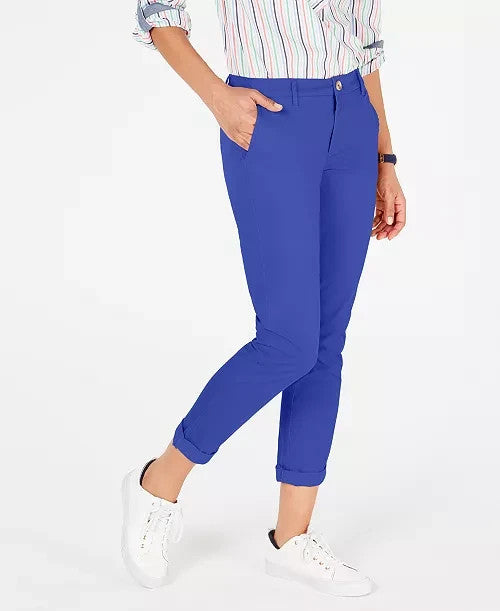 Tommy Hilfiger TH Flex Hampton Cuffed Chino Straight-Leg Pants MSRP $59