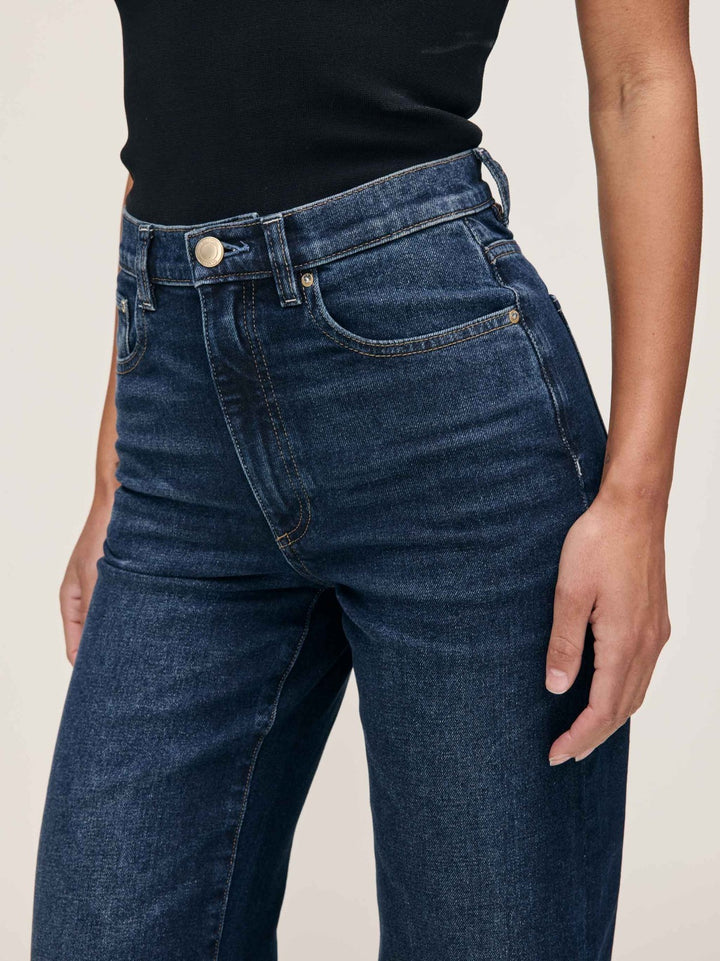 DL1961 Karmine Refined Wide Leg High Rise Jeans MSRP $229