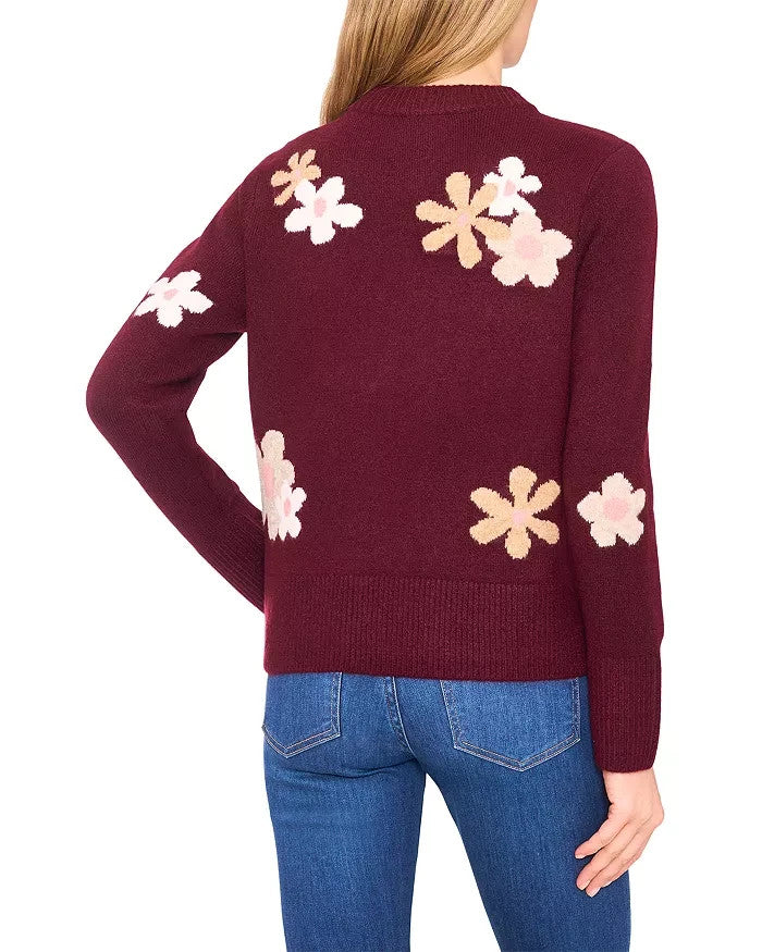 CeCe Groovy Flower Sweater MSRP $79