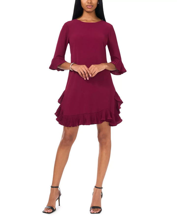 MSK Petite Pleated-Trim Shift Dress MSRP $79