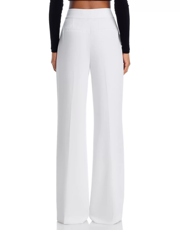 Alice and Olivia Dylan High Waist Wide Leg Pants MSRP $295