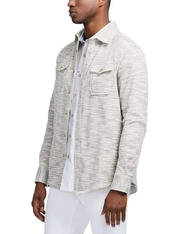Robert Graham Storrs Textured Long Sleeve Knit Top MSRP $198