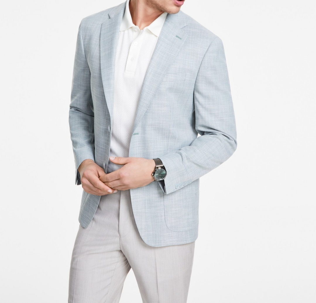 Calvin Klein Men's Solid Slim-Fit Soft Sport Coat MSRP $295