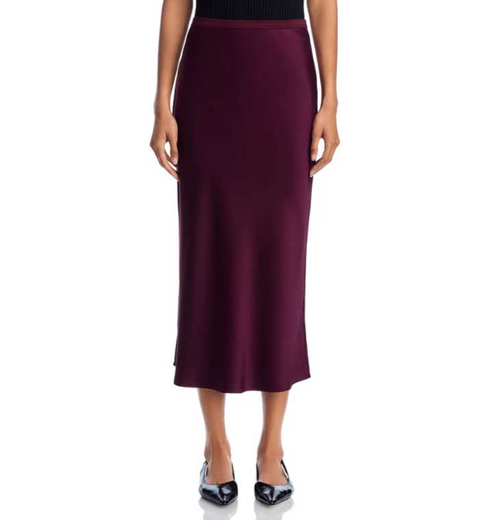 Anine Bing Silk Midi Skirt MSRP $300