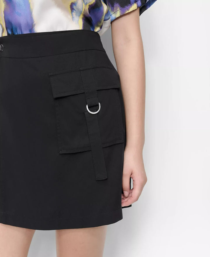 DKNY Twill Cargo Mini Skirt MSRP $89