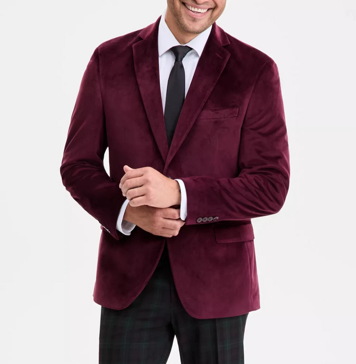 Bar III Men's Slim Fit Velvet Sport Coat Size 40S MSRP $295