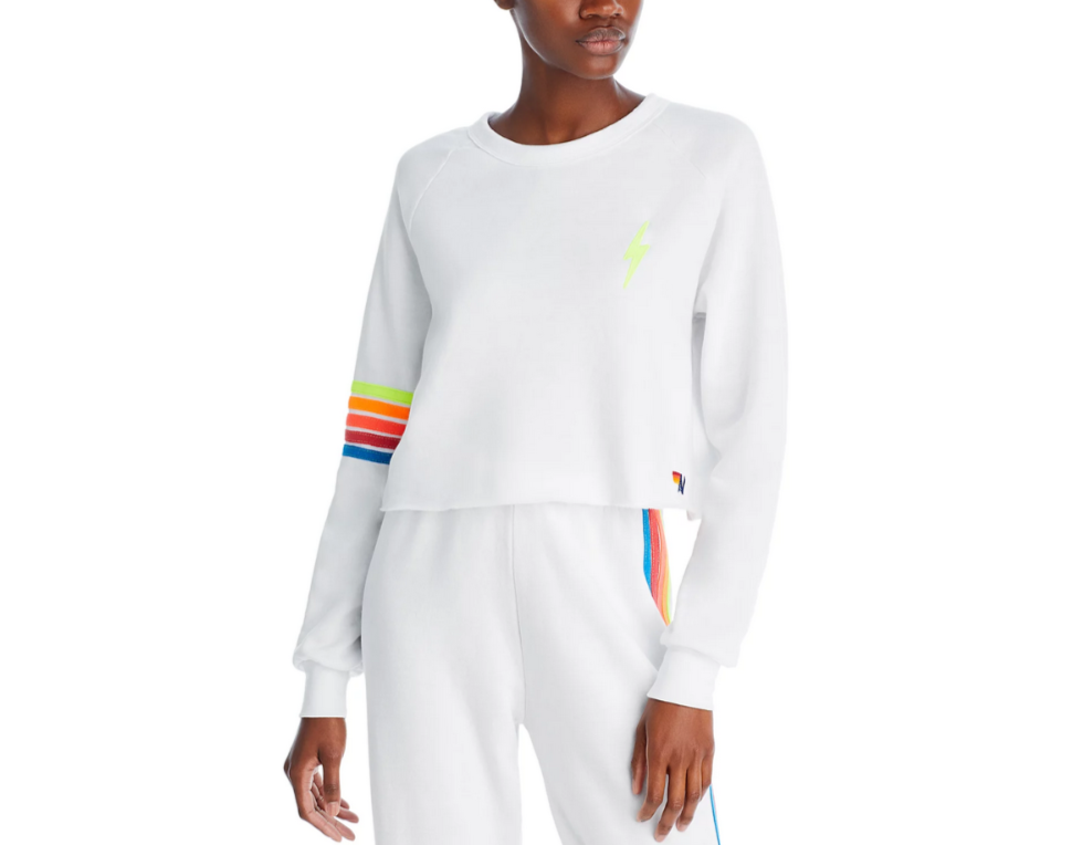 Aviator Nation Lightning Bolt Logo Sweatshirt MSRP $175