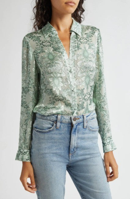 Alice and Olivia Eloise Blouse MSRP $395