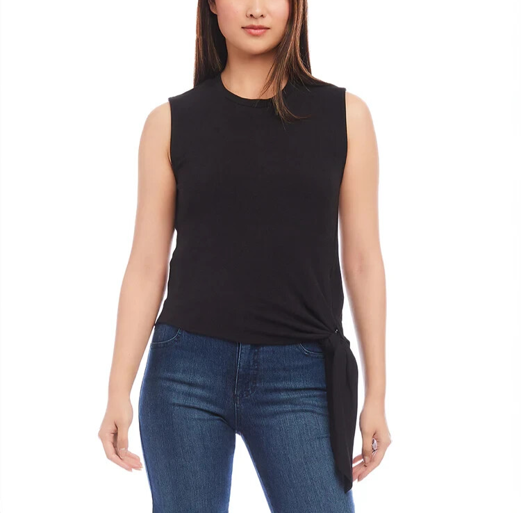 Karen Kane Sleeveless Side Tie Top MSRP $88