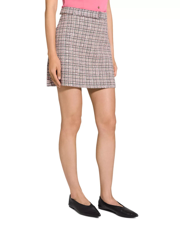 Theory Tweed A-Line Mini Skirt MSRP $295