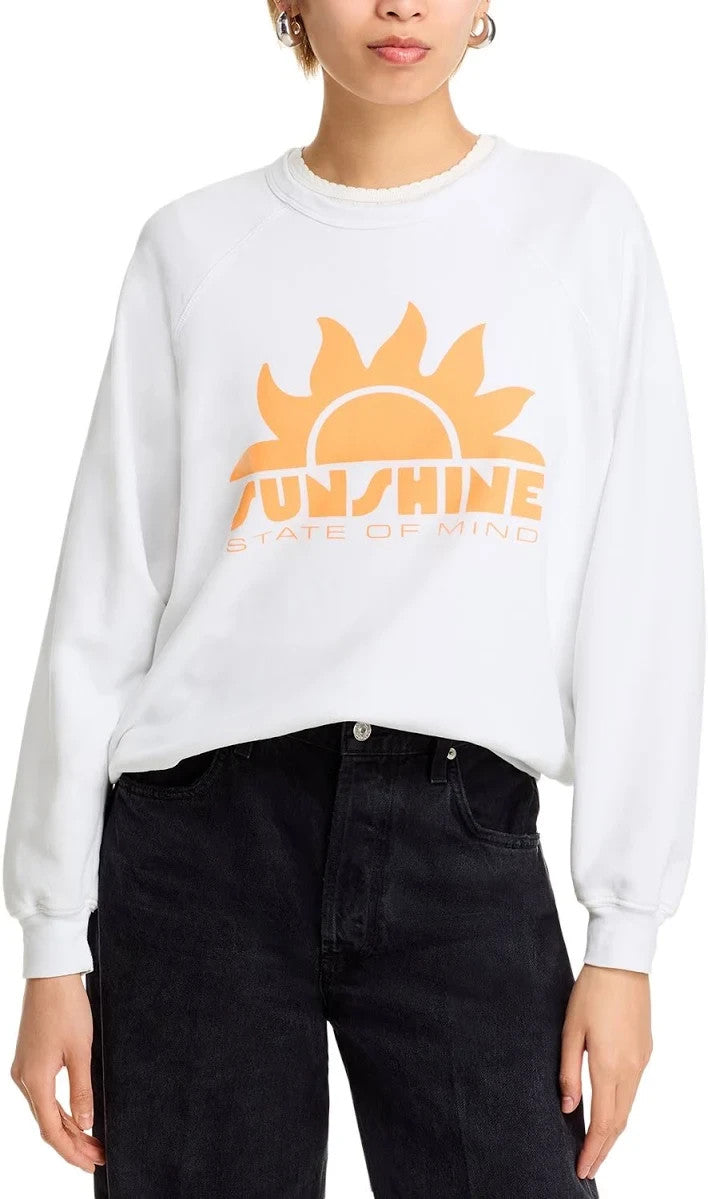 MOTHER The Biggie Message Sweatshirt MSRP $168