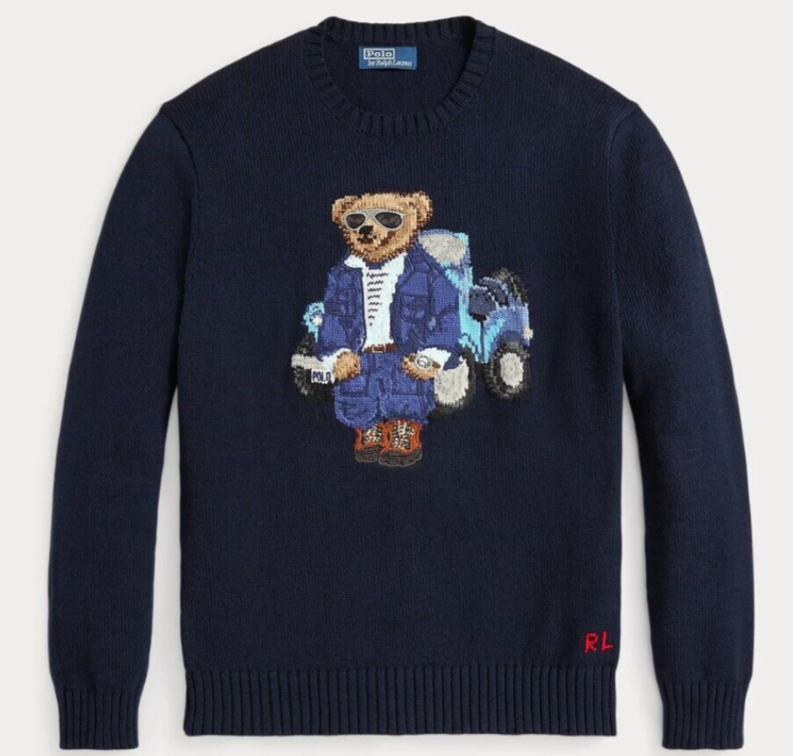 Polo Ralph Lauren Regular Fit Polo Bear Sweater MSRP $398