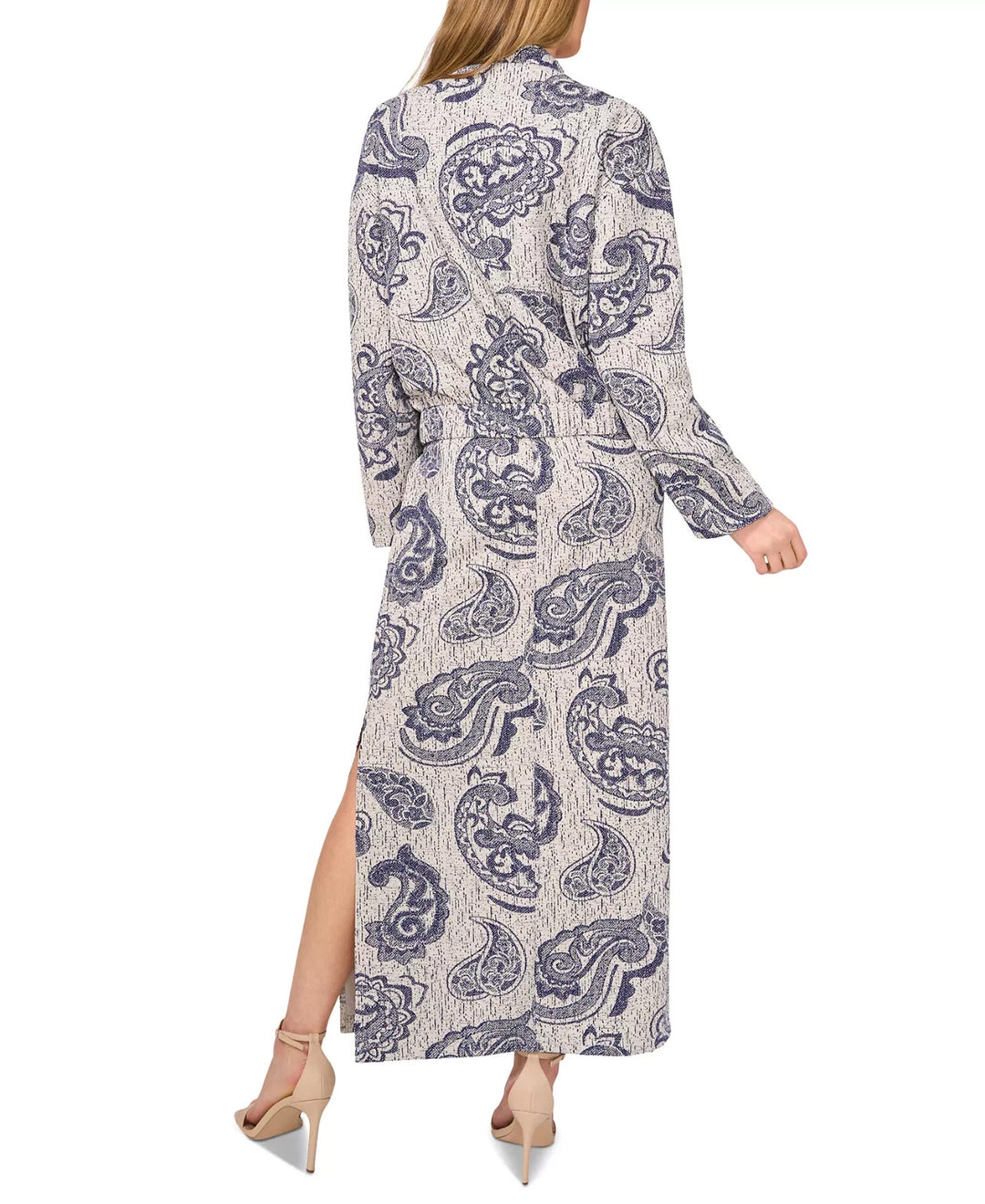 1.STATE Women's Paisley Bomber Jacket & Maxi Dress Set MSRP $159