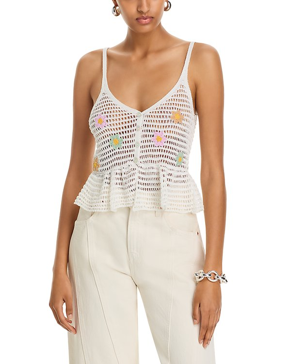 BLANKNYC Crochet Knit Top MSRP $68
