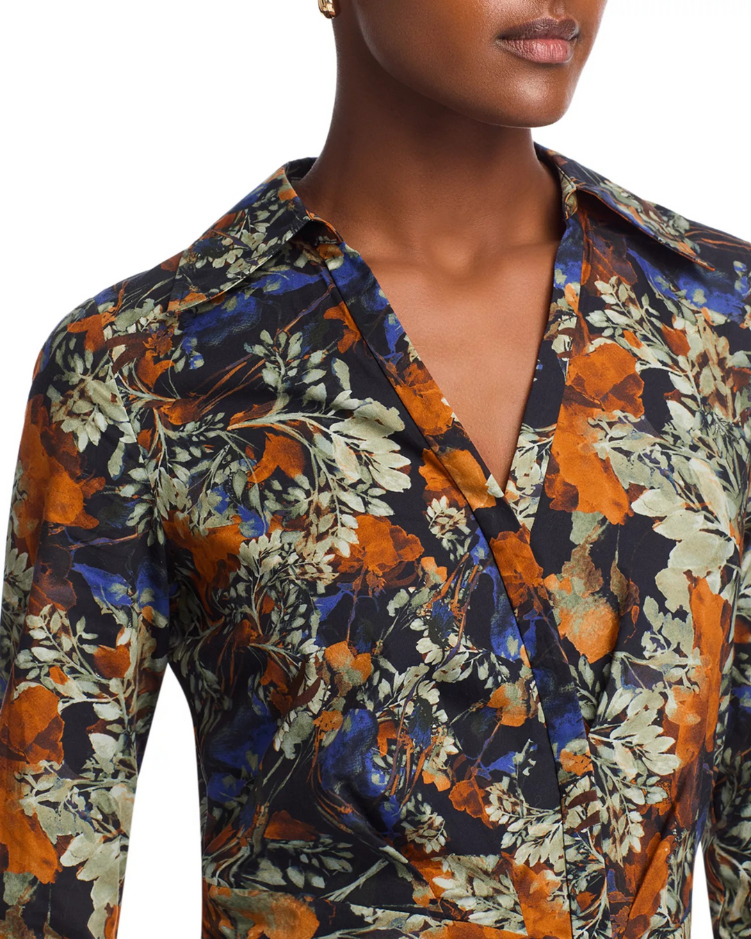 Derek Lam 10 Crosby Laney Long Sleeve Pleated Dress MSRP $525