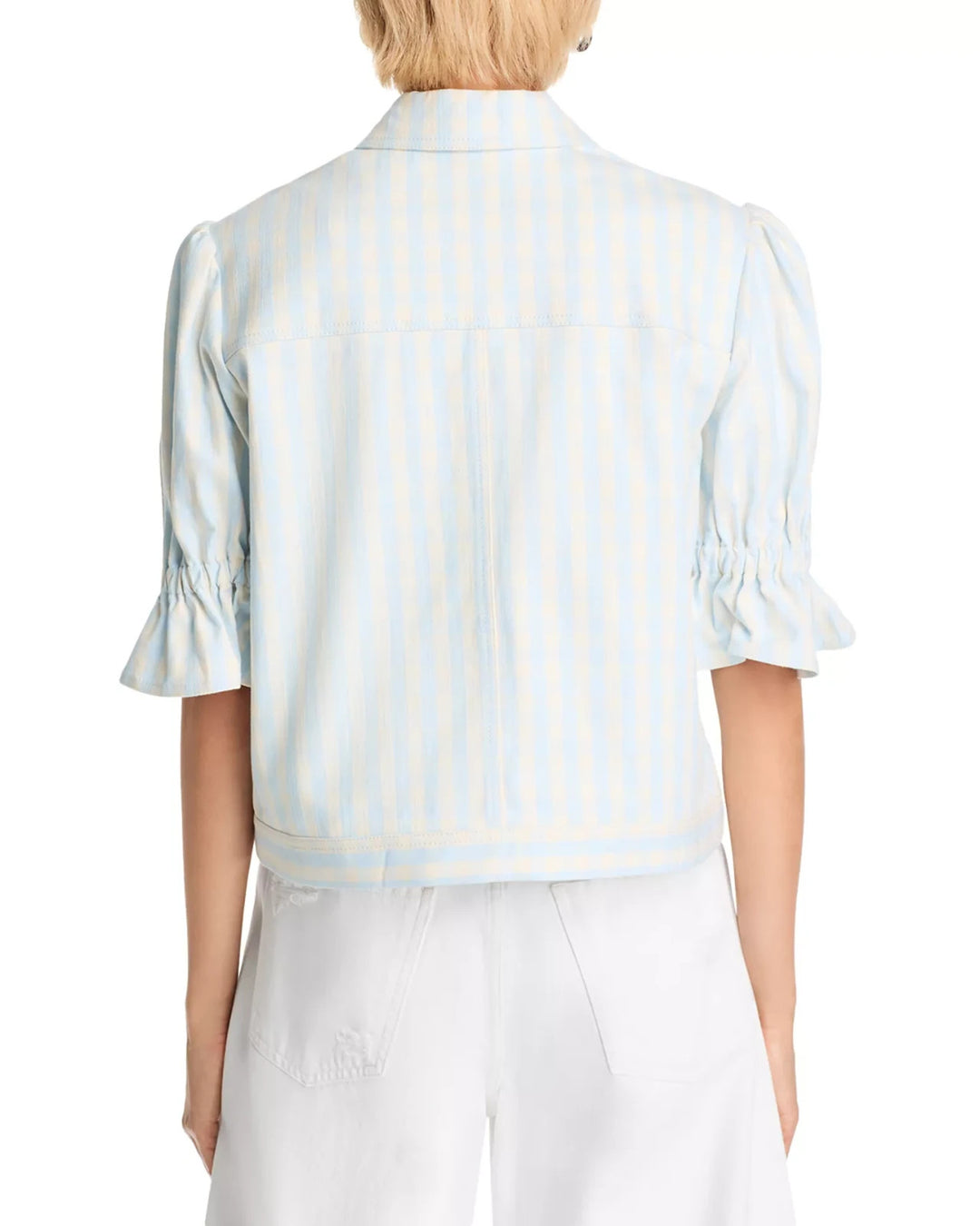 Cinq à Sept Gingham Denim Holly Jacket MSRP $395