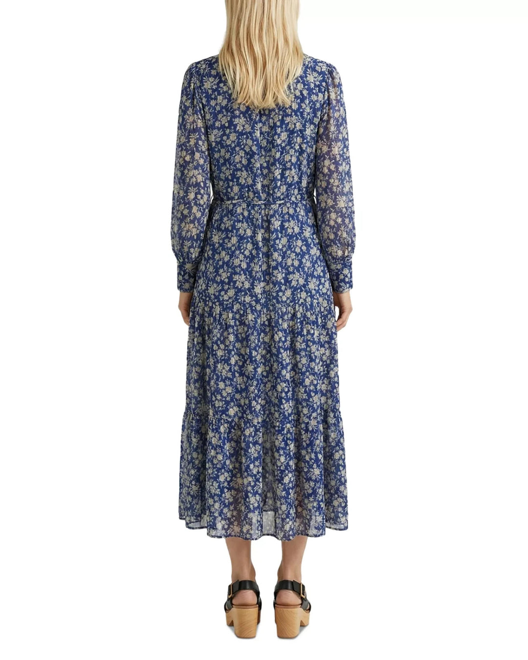Gerard Darel Ruvia Printed Long Sleeve Shirtdress MSRP $525