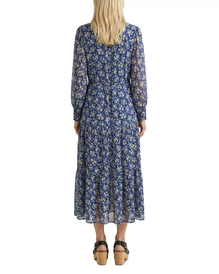 Gerard Darel Ruvia Printed Long Sleeve Shirtdress MSRP $525