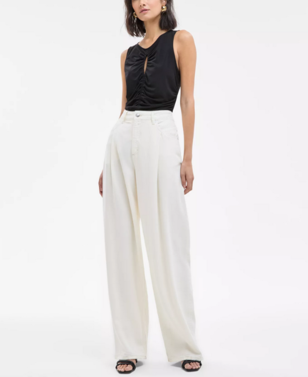 BOSS High-Rise Slouchy Wide-Leg Jeans MSRP $208