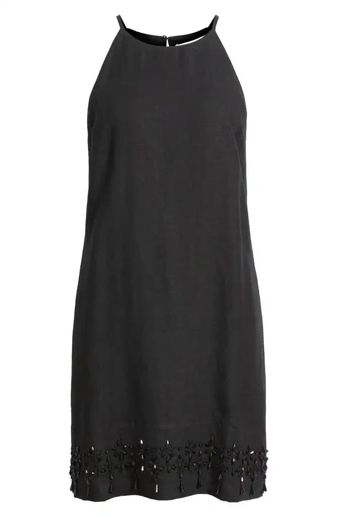 Tommy Bahama Two Palms Beaded Sleeveless Dress MSRP $188