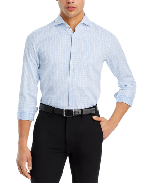 BOSS Hank Spread Slim Fit Dress Shirt MSRP $128
