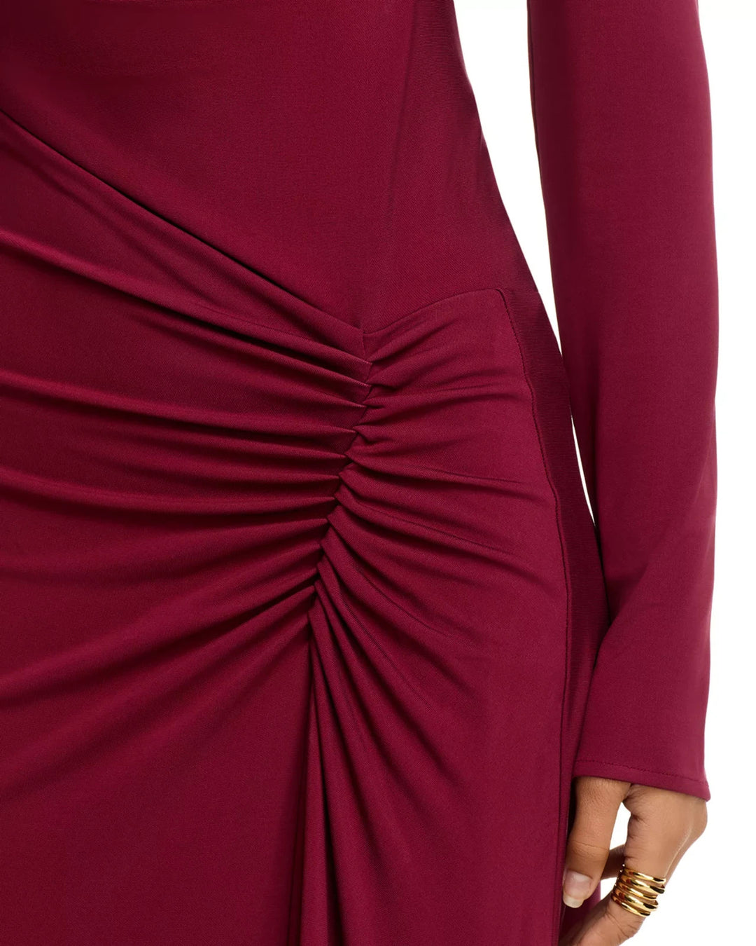 SIMKHAI Ferrera Long Sleeve Dress MSRP $645