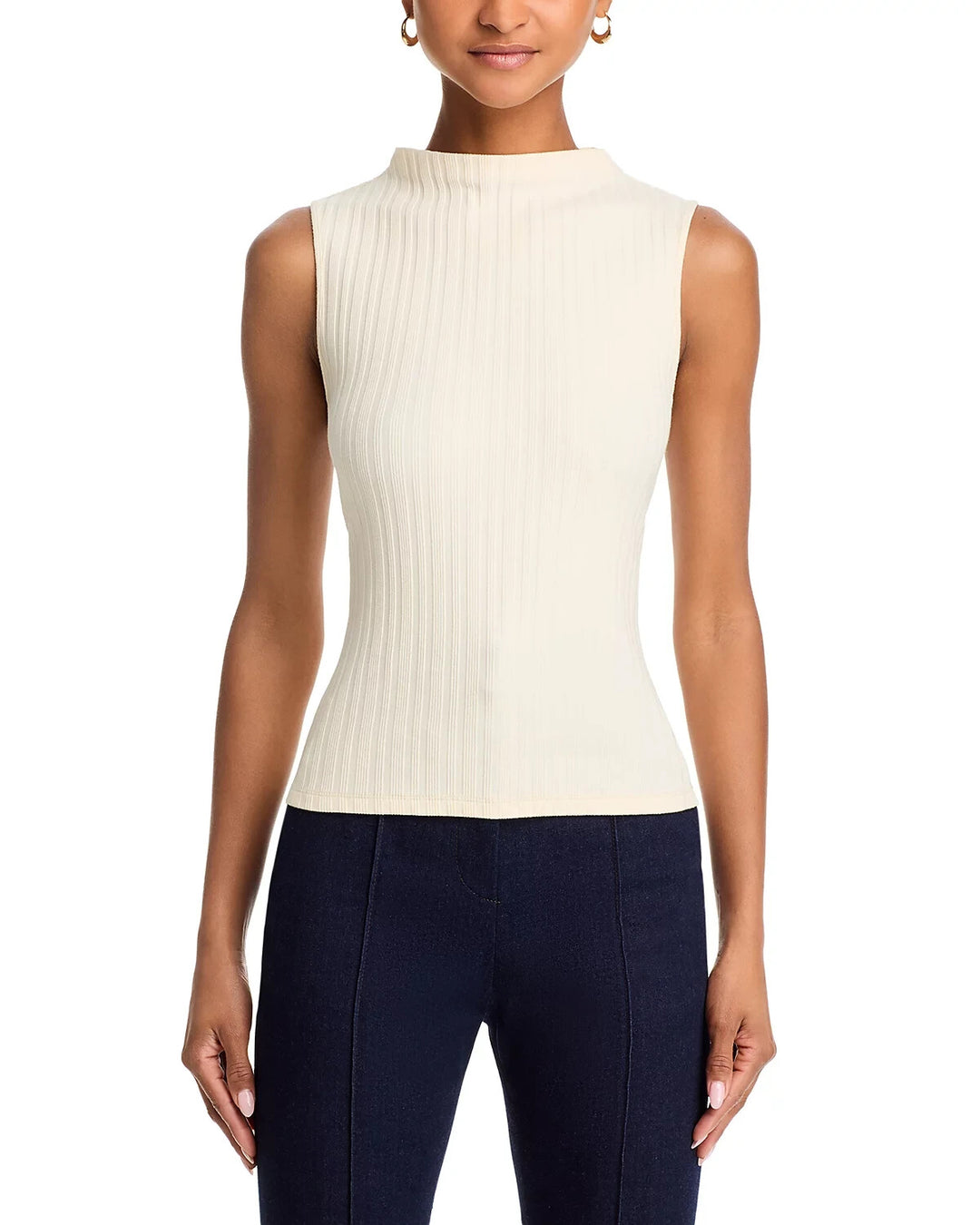 Veronica Beard Alora Ribbed Top MSRP $158