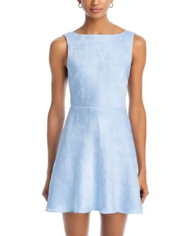 AQUA x Liat Baruch Silk Jacquard Mini Dress MSRP $128