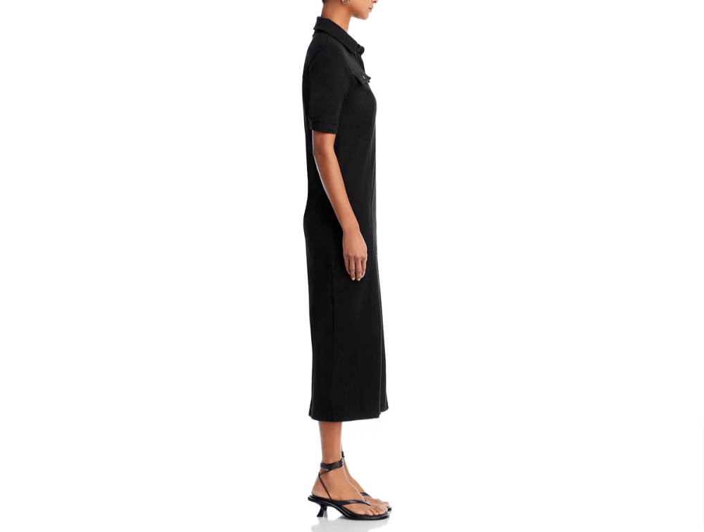 FRAME Cotton Stretch Midi Shirt Dress MSRP $378