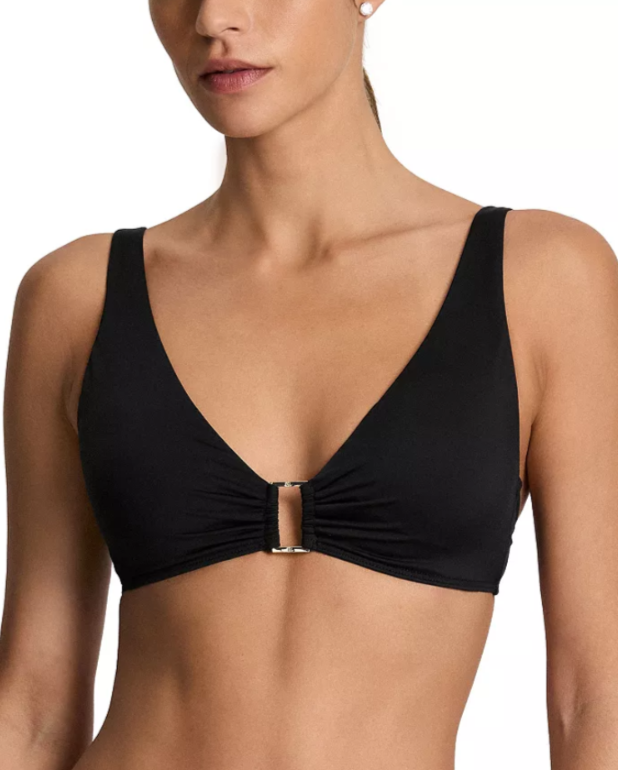 Lauren Ralph Lauren Ring Over The Shoulder Bikini Top MSRP $90
