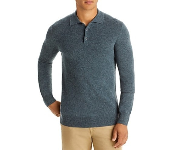 The Men's Store at Bloomingdale's Cashmere Three Button Polo Sweater MSRP $228