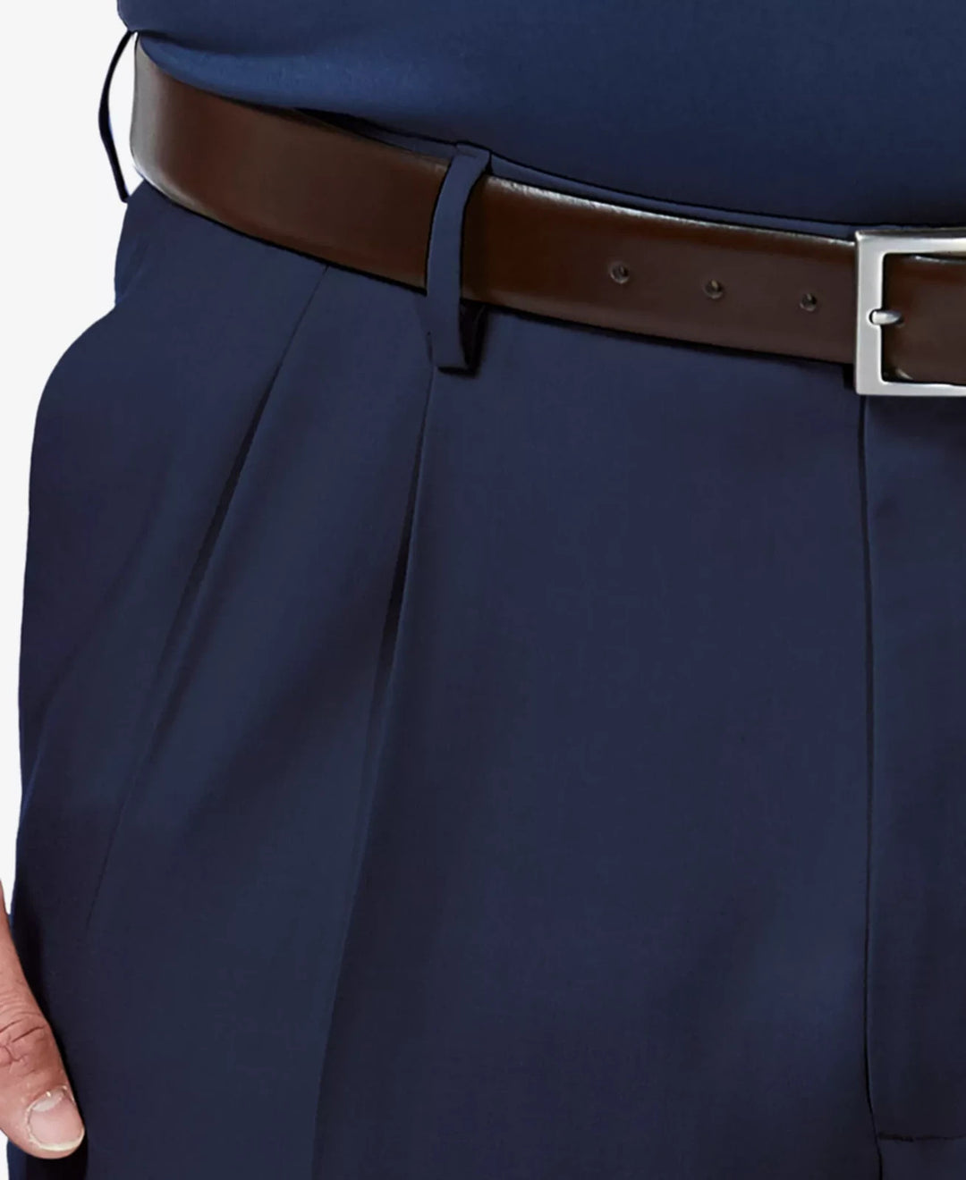 Haggar Men's Big & Tall Premium Comfort  Classic-Fit  Pleated Dress MSRP $80