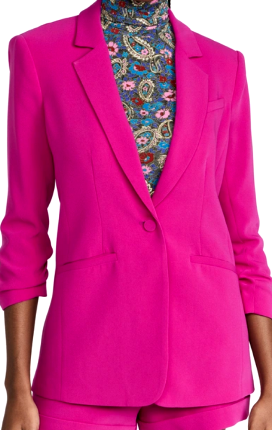 Cinq à Sept Khloe Ruched-Cuff Blazer MSRP $395