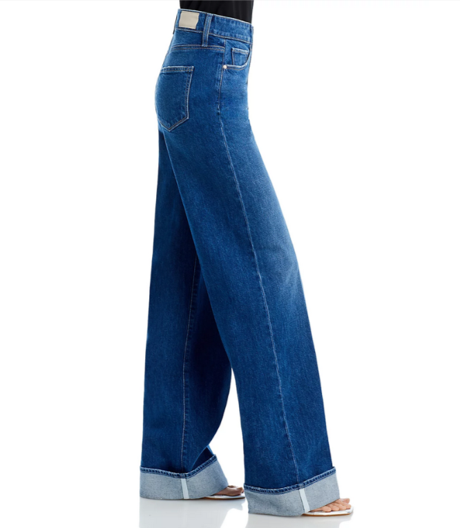 PAIGE Sasha High Rise Wide Cuff Jeans MSRP $279