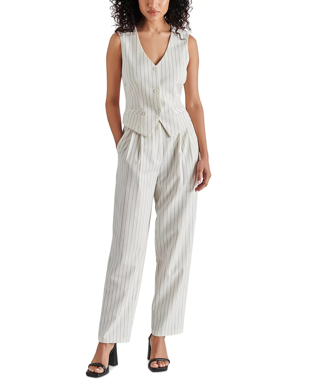 STEVE MADDEN Rumi High Rise Striped Pants MSRP $89